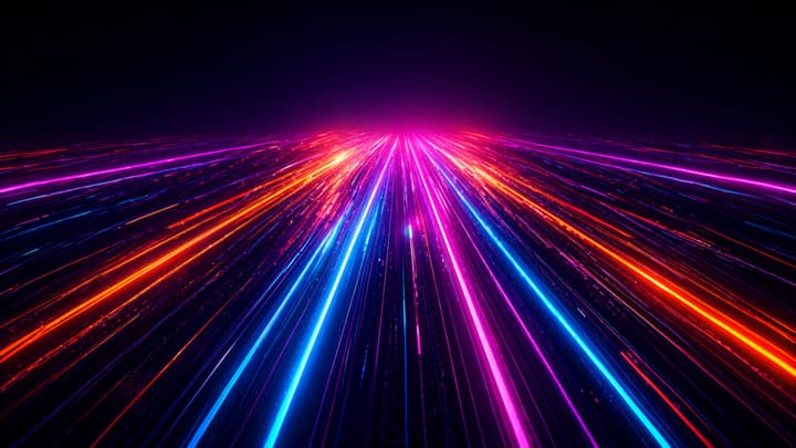 Futuristic Neon Speed Lines 4K Wallpaper wallpaper