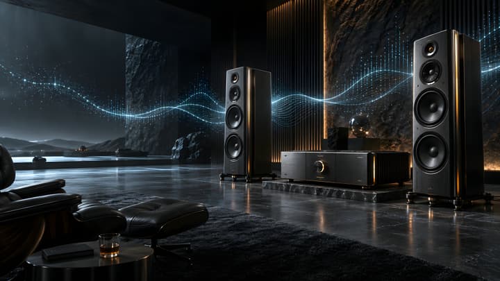 High-End Audiophile Speakers 4K Wallpaper wallpaper