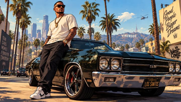 West Coast Muscle – GTA 5 Style Wallpaper wallpaper